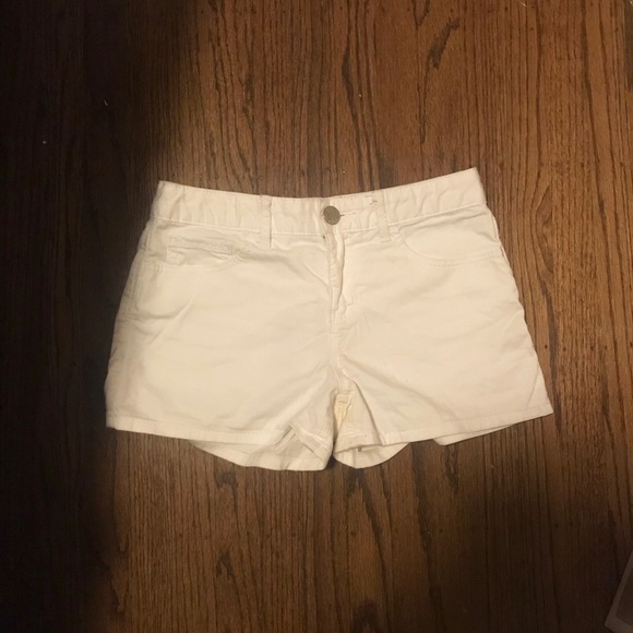 White Jean Shorts - Picture 1 of 2